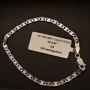 Sunburst Valentino Sterling Silver Bracelet